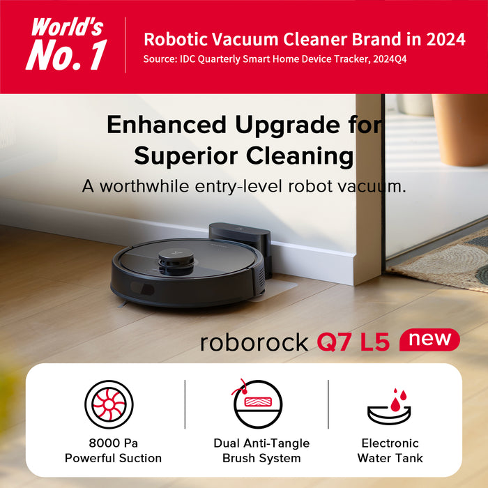 roborock q7 l5 robot vacuum and mop with 8000 pa power suction