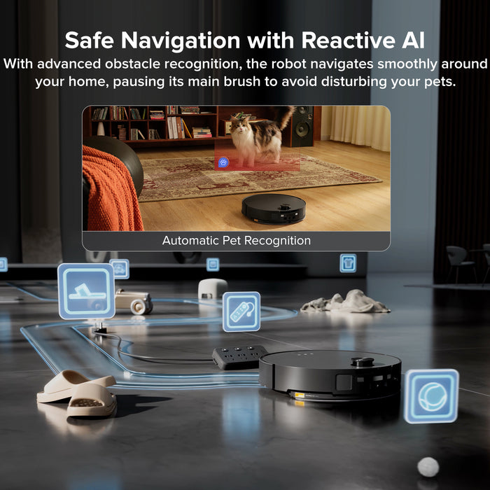 roborock saros 10 robot vacuum with refill drainage system