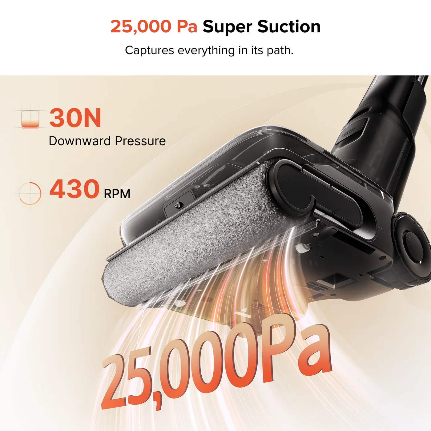roborock f25 ace pro wet dry vacuum with jetfoaming cleaning