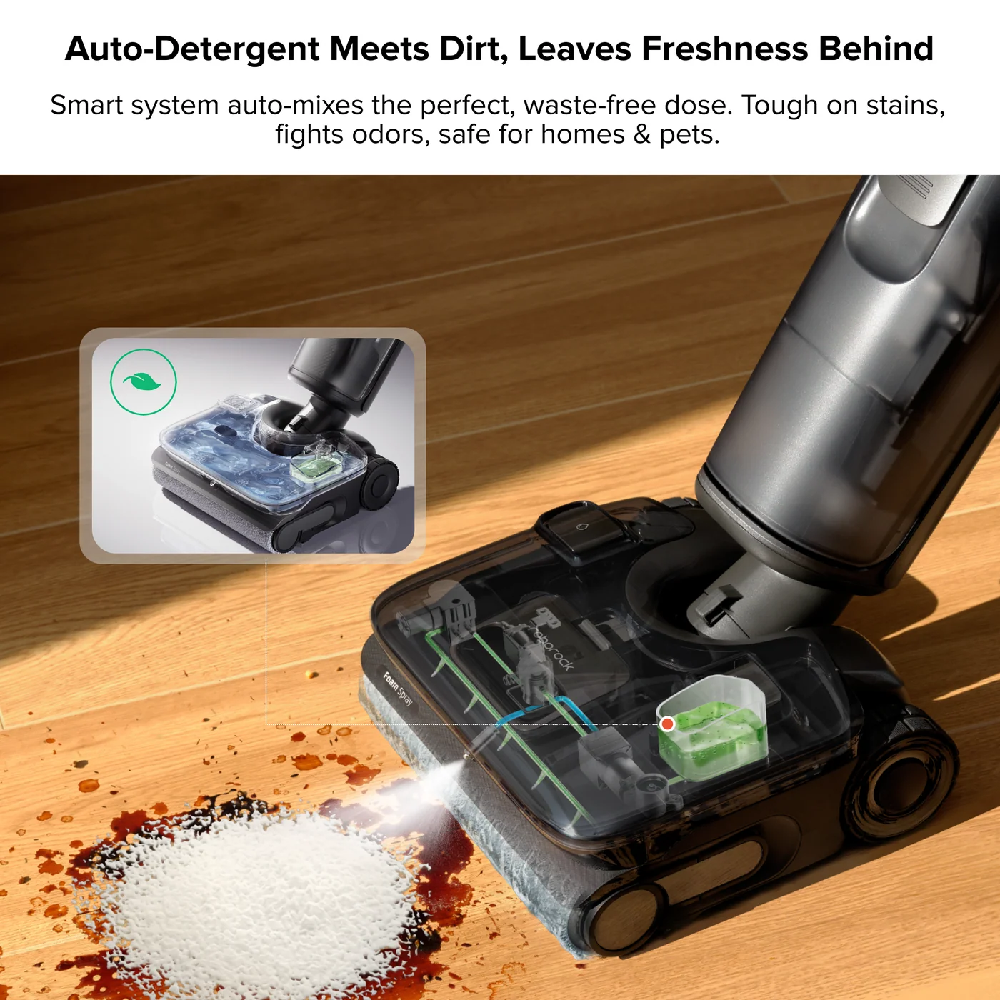 roborock f25 ace pro wet dry vacuum with jetfoaming cleaning